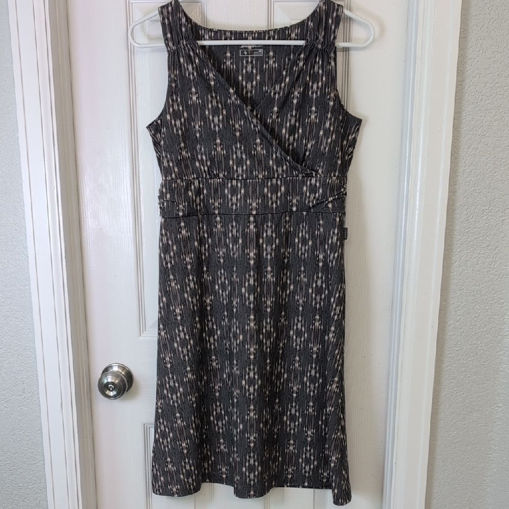 Eddie Bauer Patterned Sleeveless Midi Dress